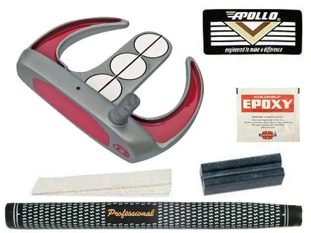 Armada Mallet Putter Component Kit - Red Face 3 Armada Mallet Putter Component Kit - Red Face