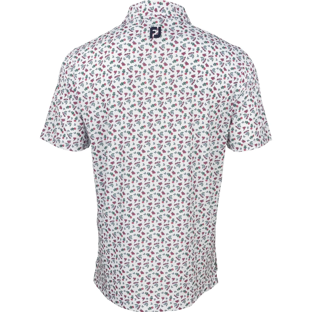 FootJoy Mini Floral Lisle Self Color Polo Shirt Polo Short Sleeve Golf Apparel 4 FootJoy Mini Floral Lisle Self Color Polo Shirt Polo Short Sleeve Golf Apparel - Image 2