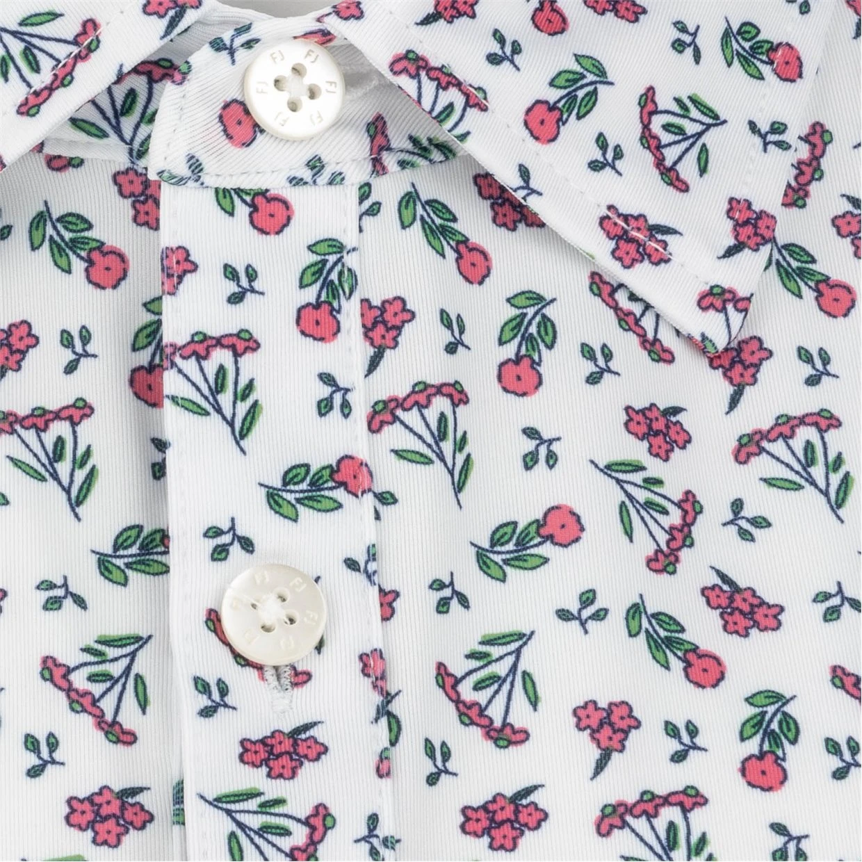 FootJoy Mini Floral Lisle Self Color Polo Shirt Polo Short Sleeve Golf Apparel 7 FootJoy Mini Floral Lisle Self Color Polo Shirt Polo Short Sleeve Golf Apparel - Image 5