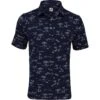 FootJoy Tropic Golf Print Lisle Self Collar Polo Shirt Polo Short Sleeve Golf Apparel -Golf Club Shop footjoy tropic golf print lisle self collar polo shirt