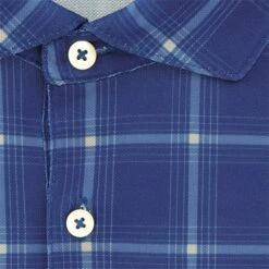 Turtleson Davis Plaid Pique Performance Shirt Polo Short Sleeve Golf Apparel -Golf Club Shop turtleson davis plaid pique performance shirt 3